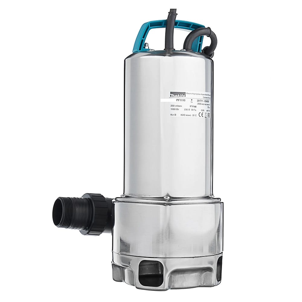Potapajuća pumpa za prljavu vodu prohrom PF1110 1100w MAKITA — slika 4