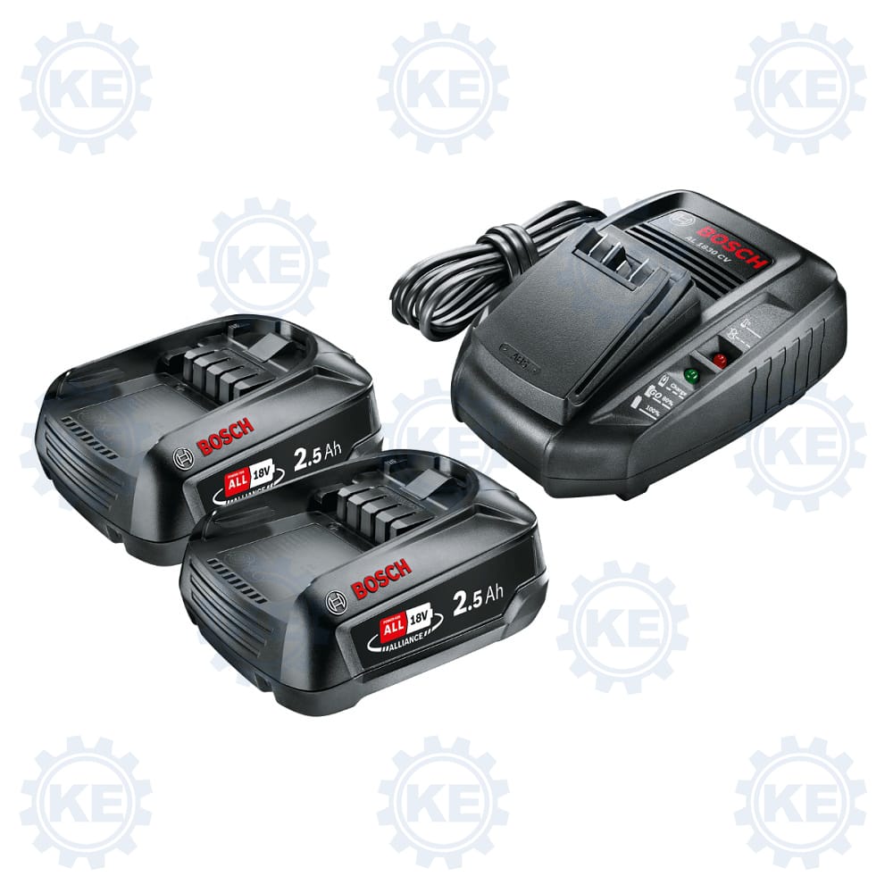 Set 2 x akumulator PBA 18V 2,5 Ah + punjač AL 1830 CV (1600A011LD) BOSCH