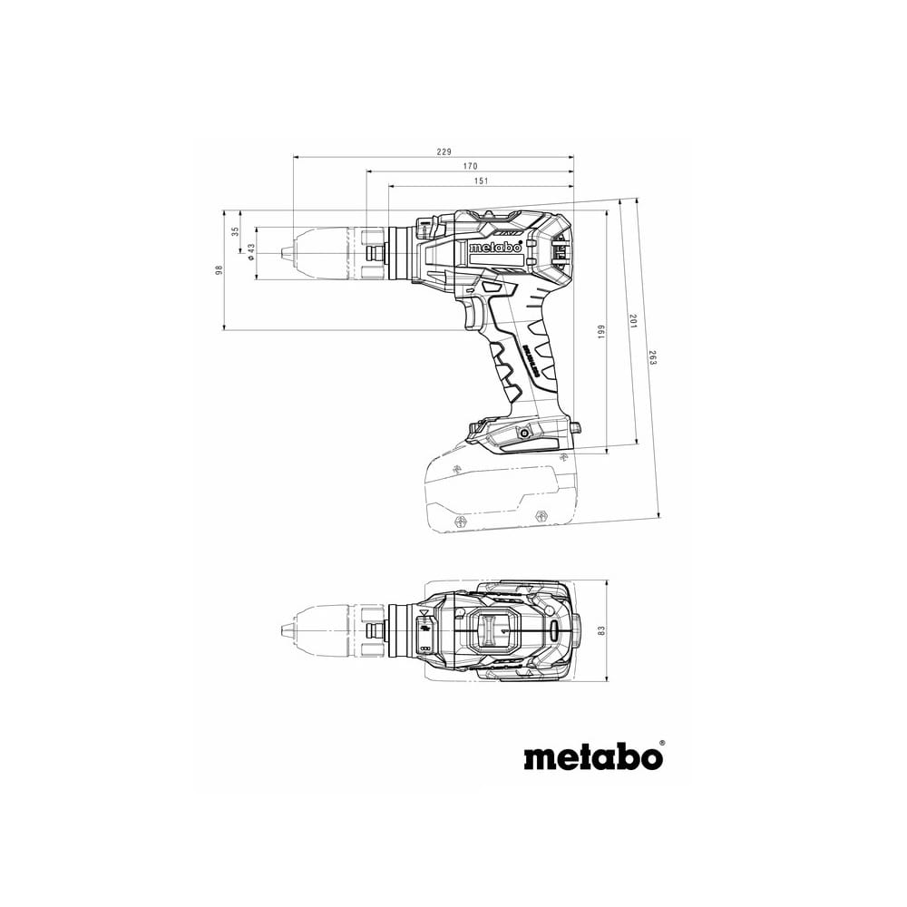 Akumulatorska bušilica GB 18 LTX BL Q I + metaBOX (602362840) METABO — slika 4