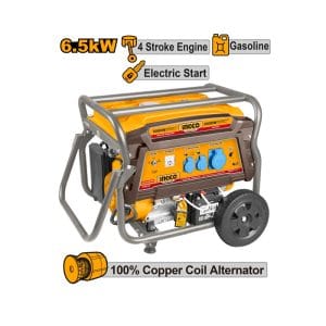 Ingco benzinski agregat - generator 6.5kW GE65006 sa elektro startom