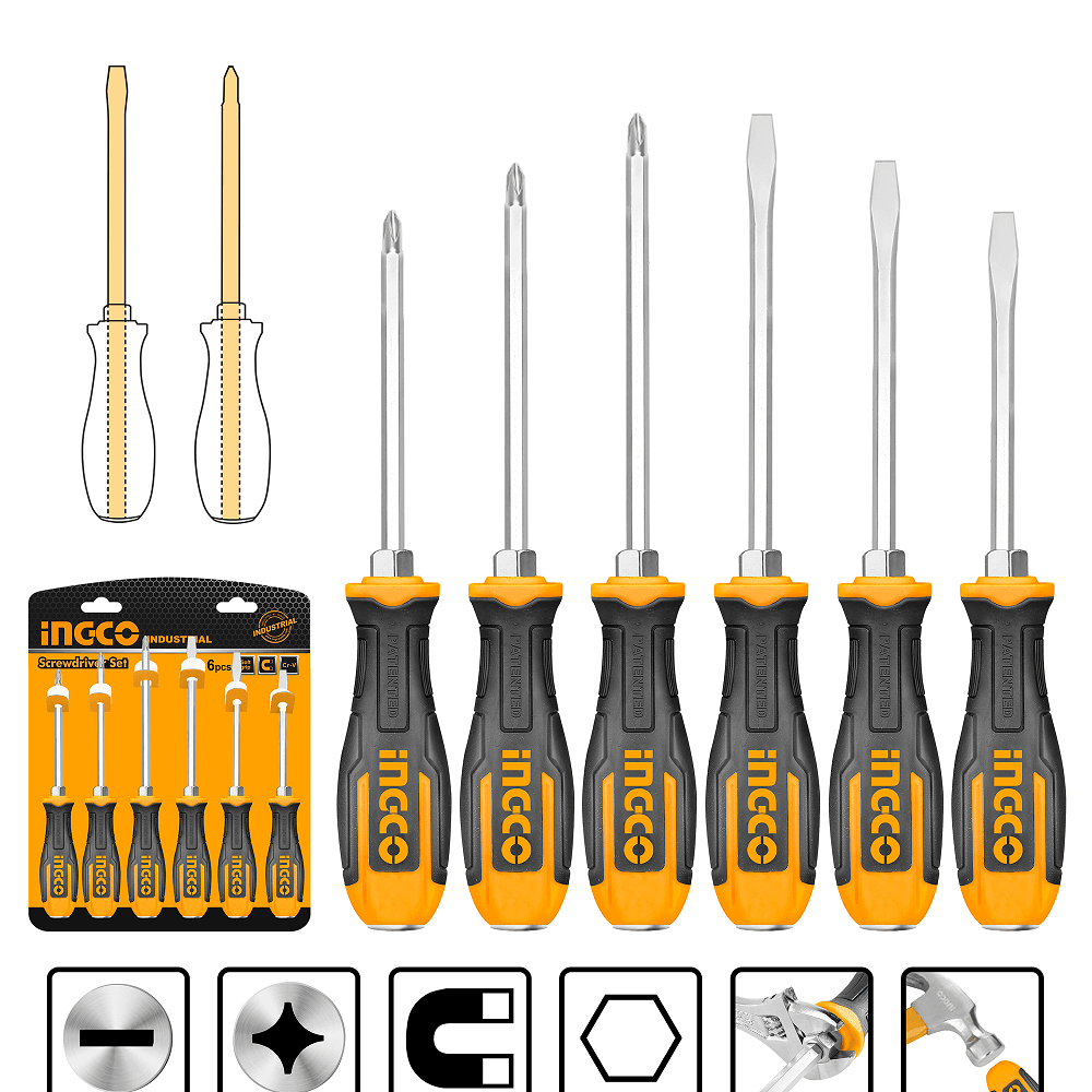Ingco set odvijača 6/1 HSGT680608