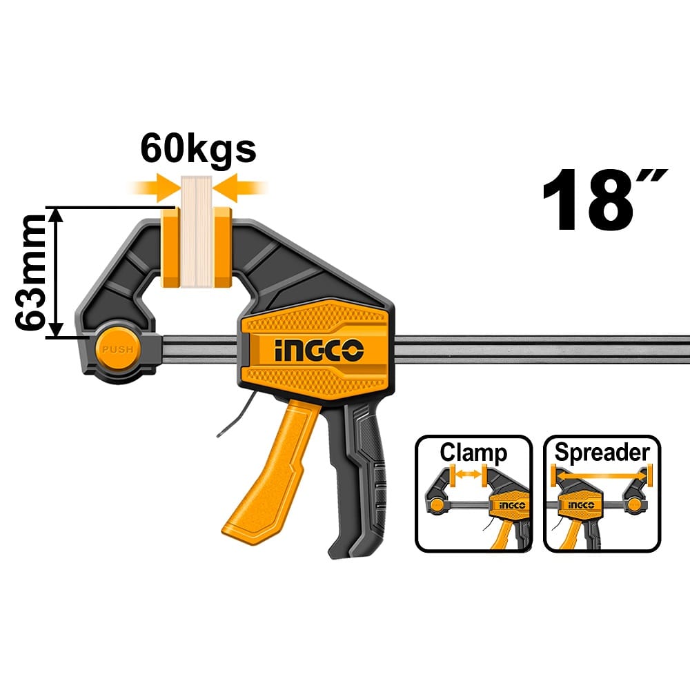 Ingco stega brza 63x450mm HQBC01603