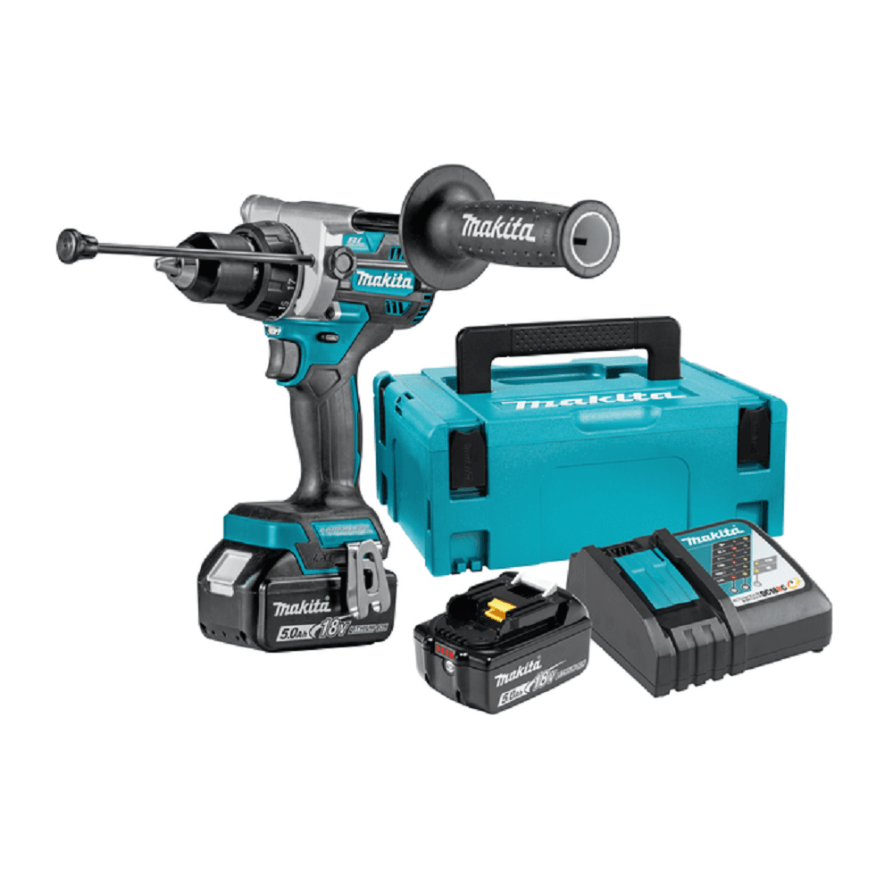 Makita akumulatorska vibraciona bušilica - odvijač DHP486RTJ 18V, 2k5,0 Ah