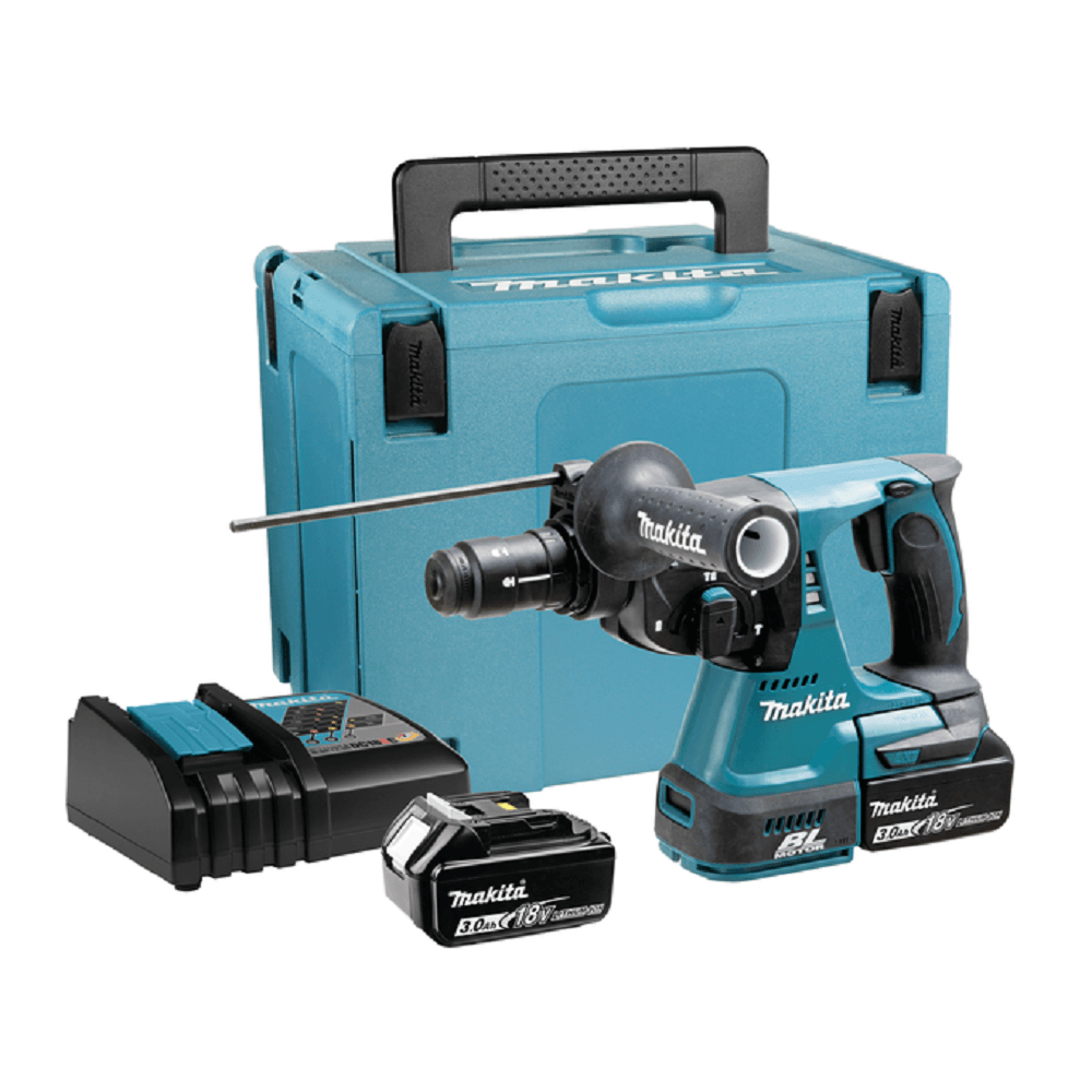Makita DHR243RFJ Akumulatorska bušilica-čekić, 2x3.0Ah