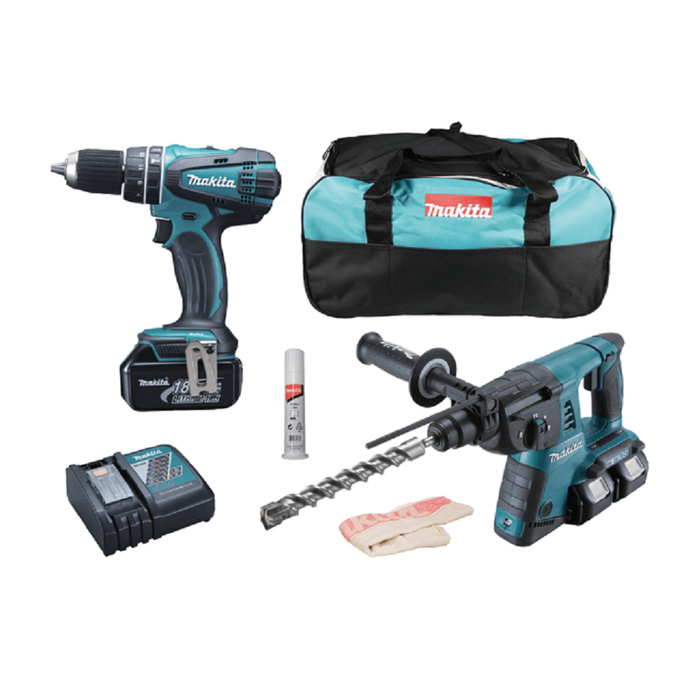 Makita DLX2137M set alata, Makita DHP482 + Makita DHR263