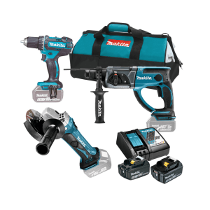 Akumulatorski (set alata 1) Makita DDF482Z + DHR202Z + DGA452Z