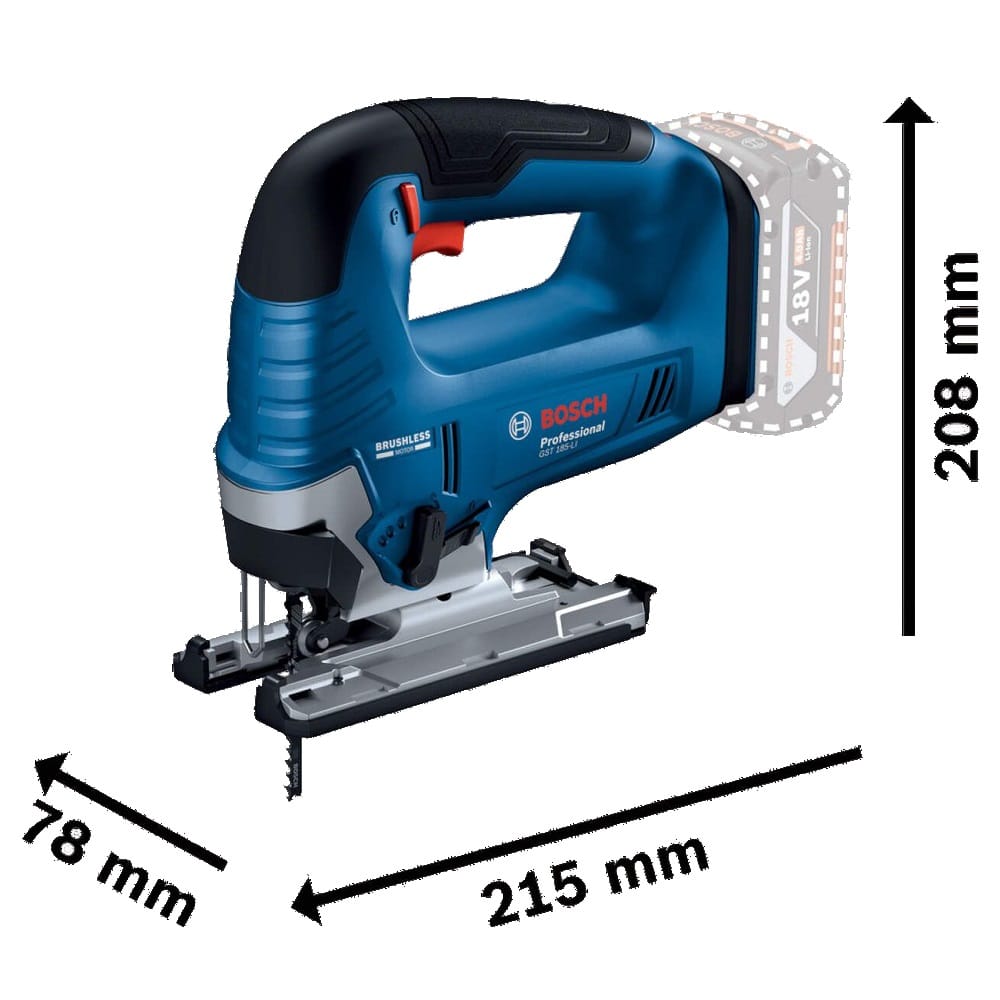 Akumulatorska ubodna testera GST 185 Li-B (06015B3021) BOSCH — slika 3