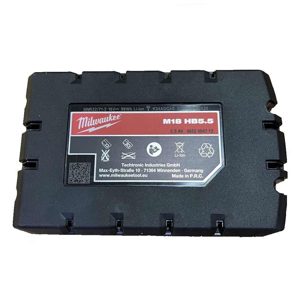 Baterija LI-ION M18HB5.5 18V 5.5Ah HIGH OUTPUT Milwaukee 4932464712 — slika 4