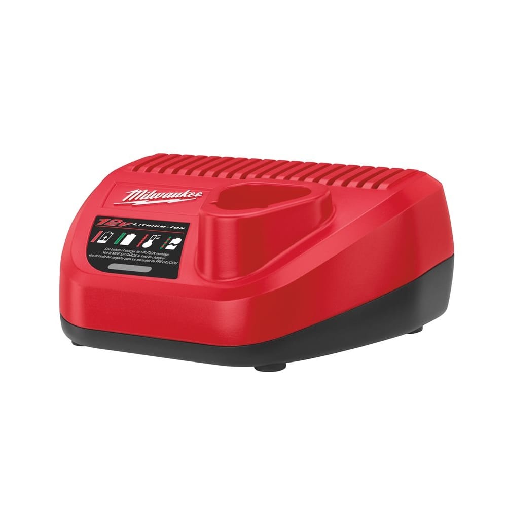 Set M12 NRG-202 HIGH punjač + baterije 12V Milwaukee 4933459209 — slika 2