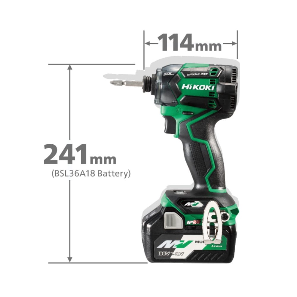 Akumulatorski udarni odvijač WH36DC-W2Z 1/4″ 36V; (hWH36DC-W2Z) SOLO Hikoki — slika 4