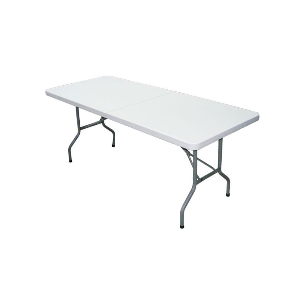 Sklopivi plastični sto beli 180 cm, nosivost 230 kg — slika 2