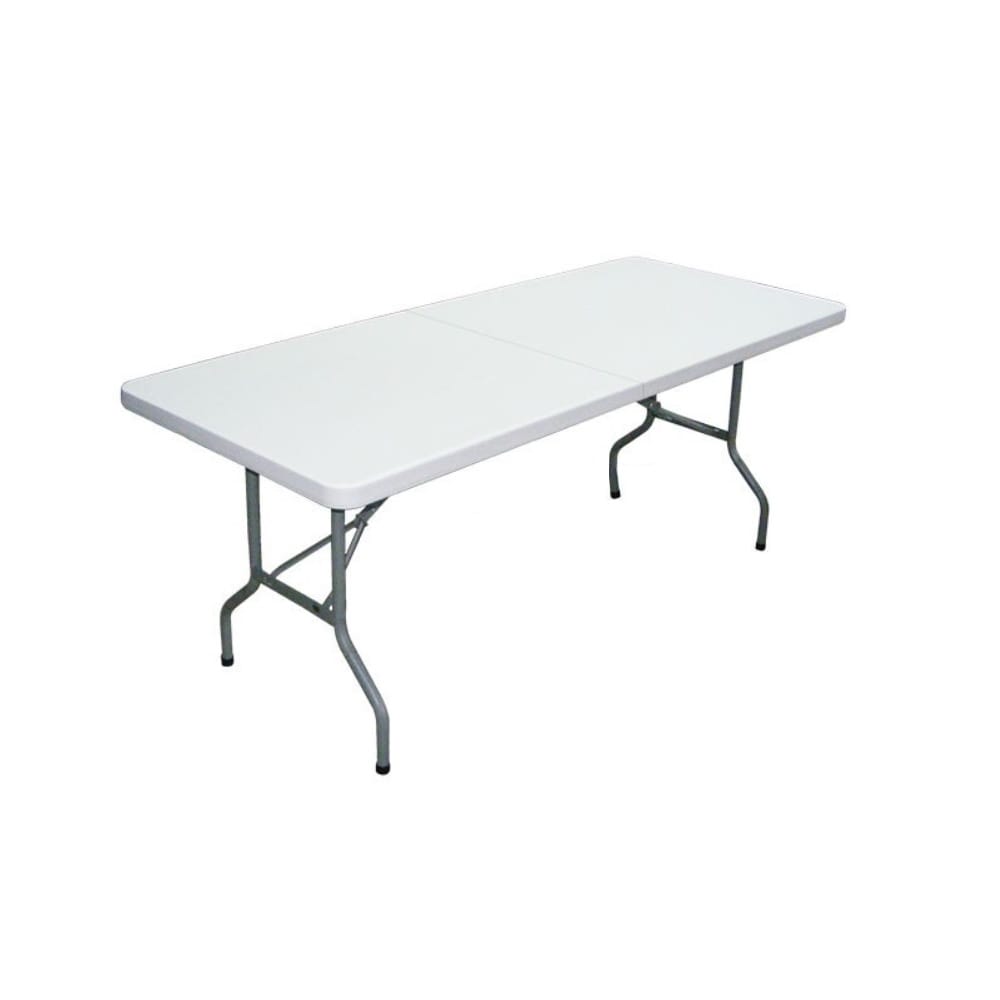 Sklopivi plastični sto beli 180 cm, nosivost 230 kg — slika 3