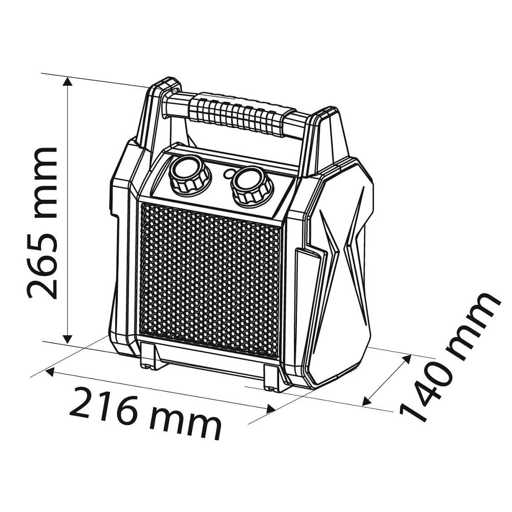 Električna grejalica 90-060 2000W NEO TOOLS — slika 4