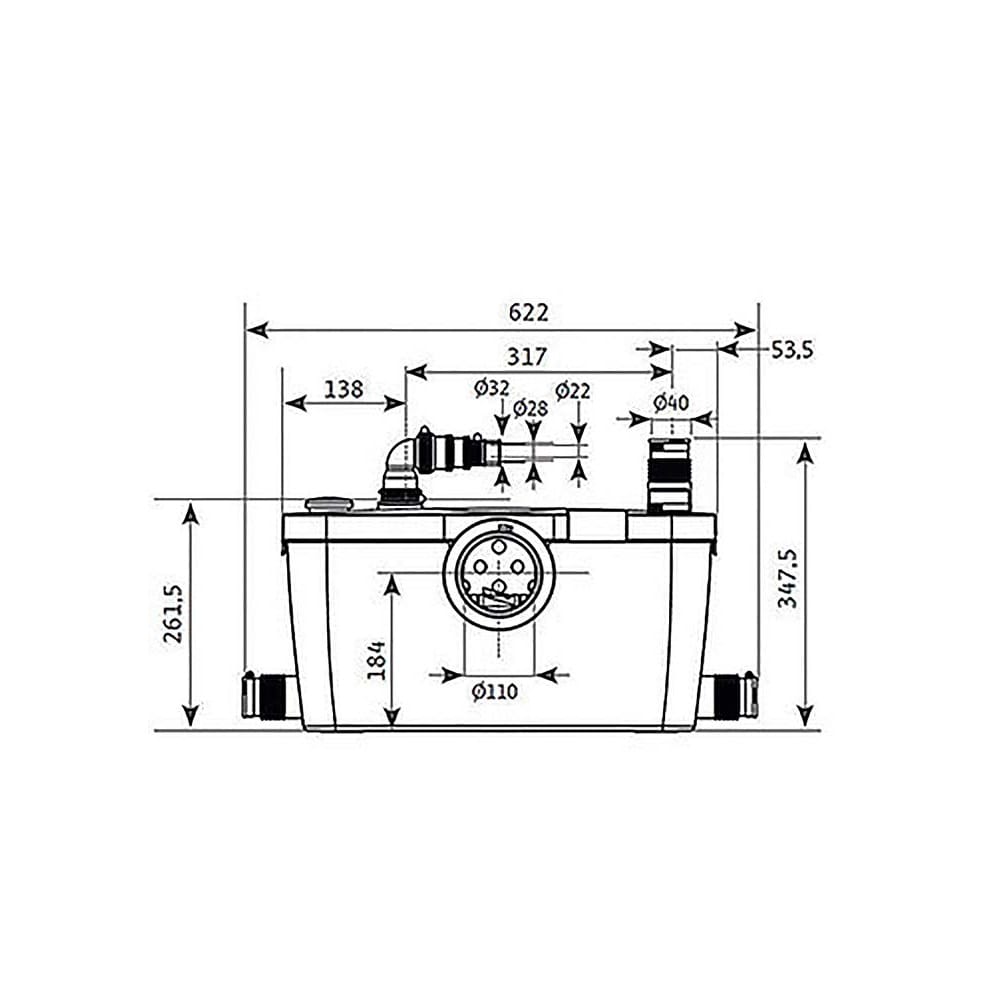 HiSewlift 3-35 Pumpa za otpadnu