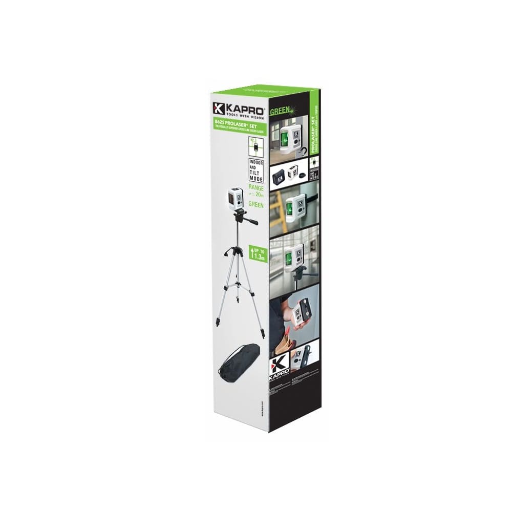 Laser sa zelenim zrakom 20m domet KAPRO 862GS + stativ (K862GS) — slika 4
