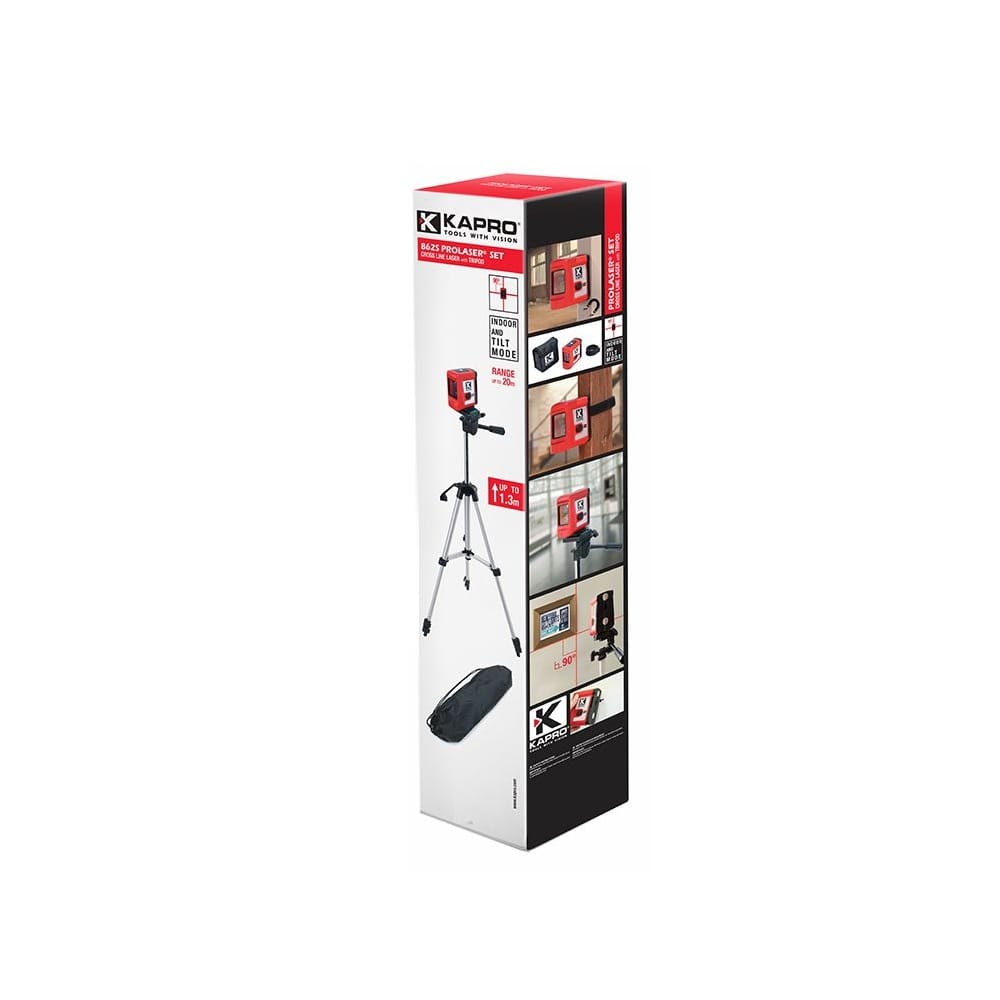 Linijski laser 2 linije 20m domet KAPRO 862S +stativ (K862S) — slika 4