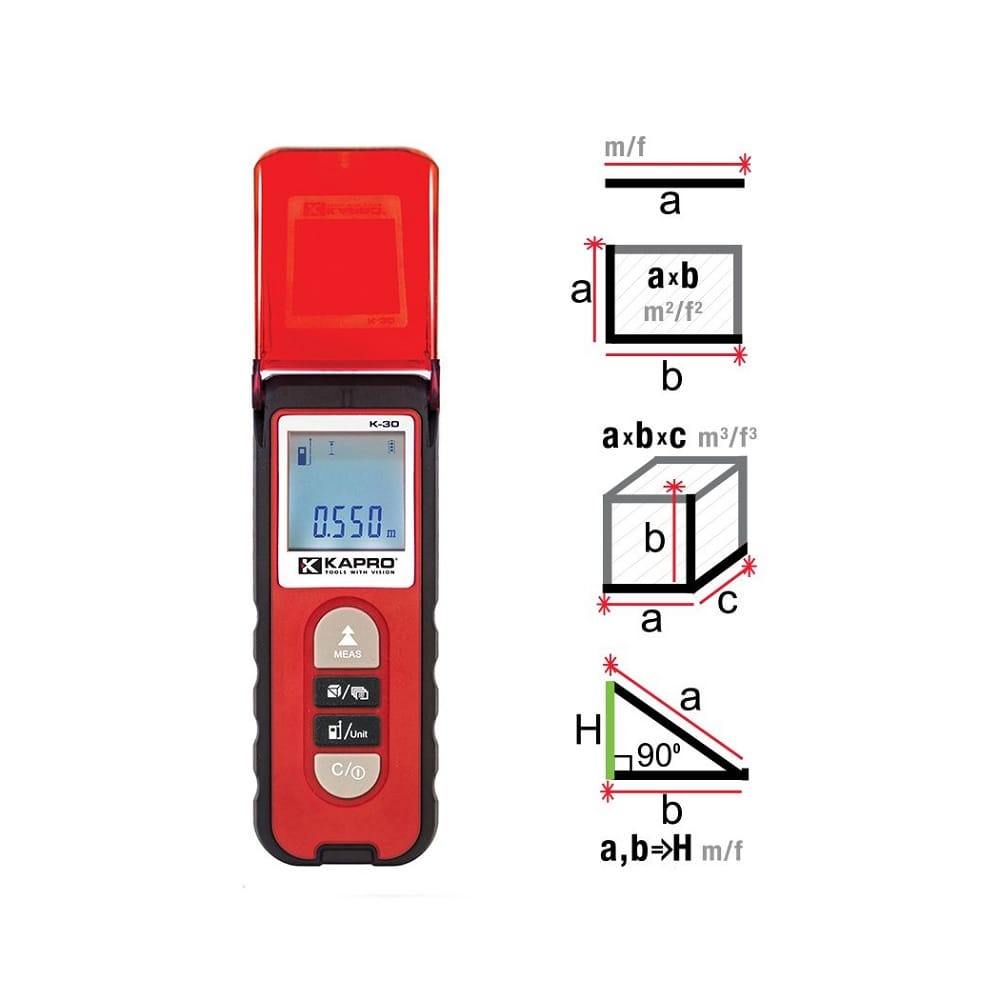 Laserski daljinomer dometa 30m Kapro 363 Kaprometer™ K-30 (K363) — slika 3