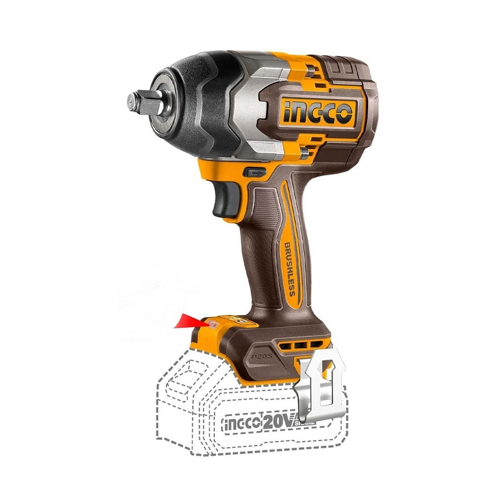 Akumulatorski udarni odvijač CIWLI2085E 1/2″ 850Nm 20V SUPER INGCO — slika 2