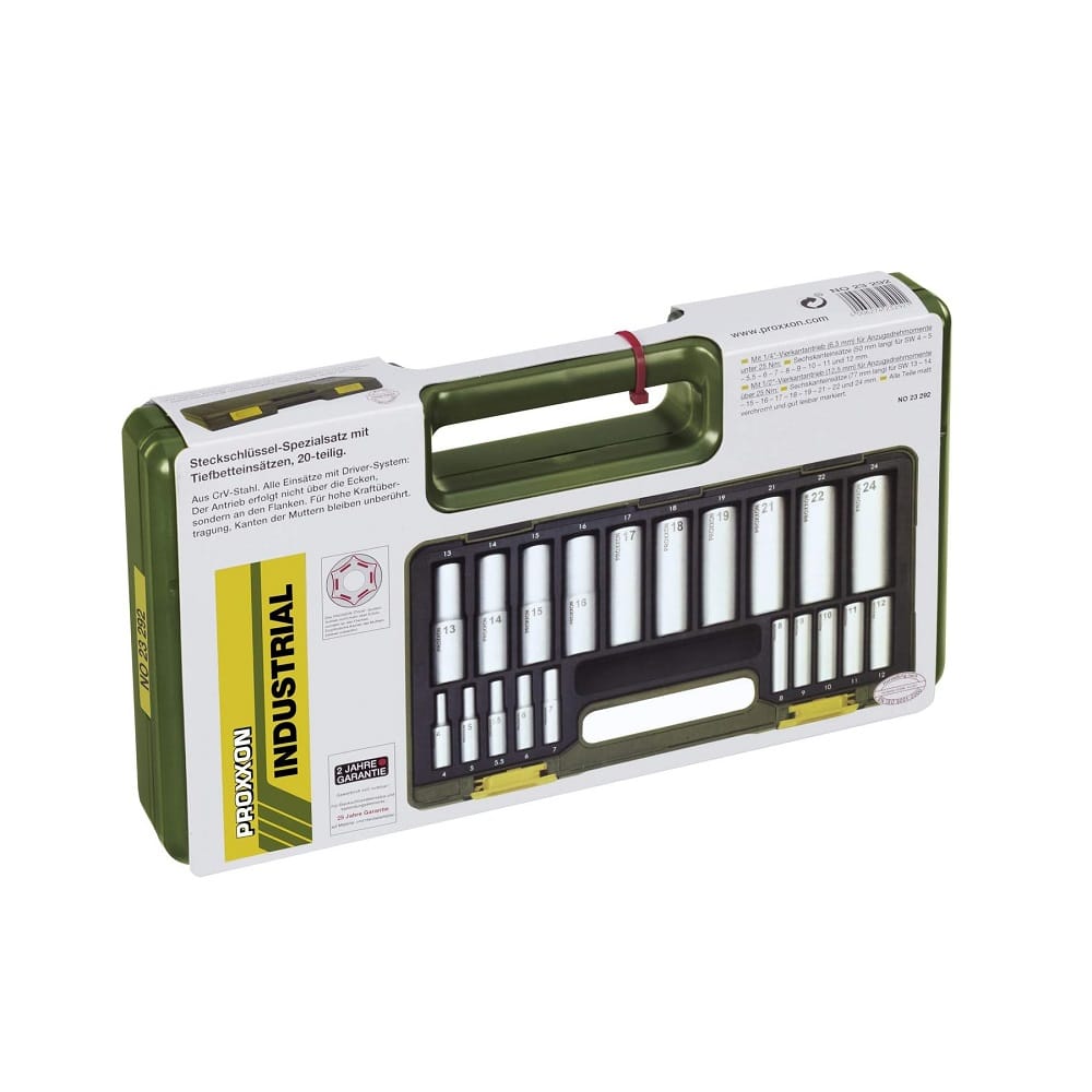 Garnitura 20-delna nasadnih dubokih ključeva (P23292) PROXXON — slika 3