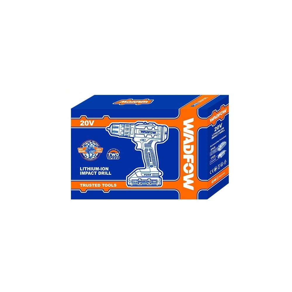 Akumulatorska šrafilica WCDP521 20V 35Nm WADFOW — slika 3