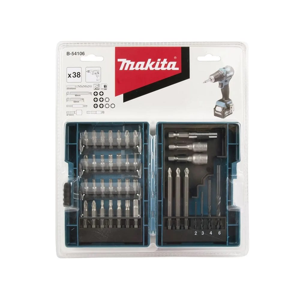 Set burgija i umetaka B-54106 38-delova Makita — slika 4