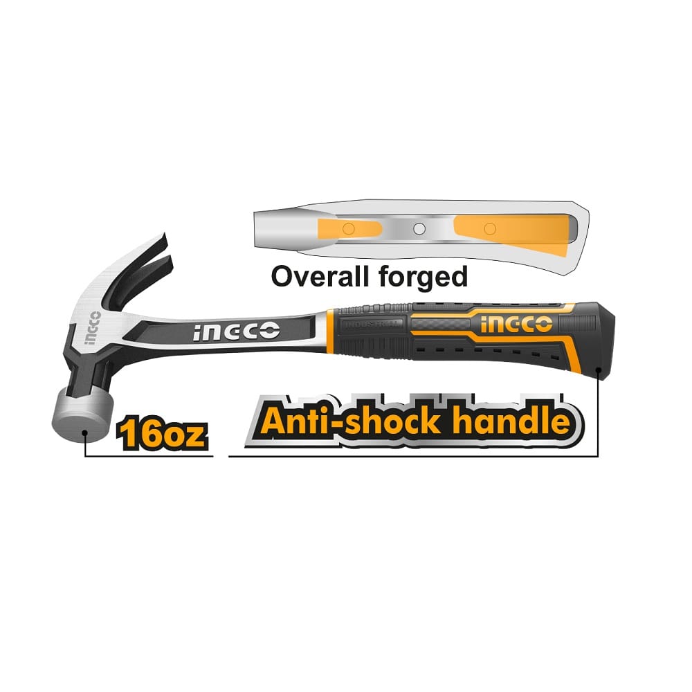 Tesarski čekić HCH8816 450g. Ingco