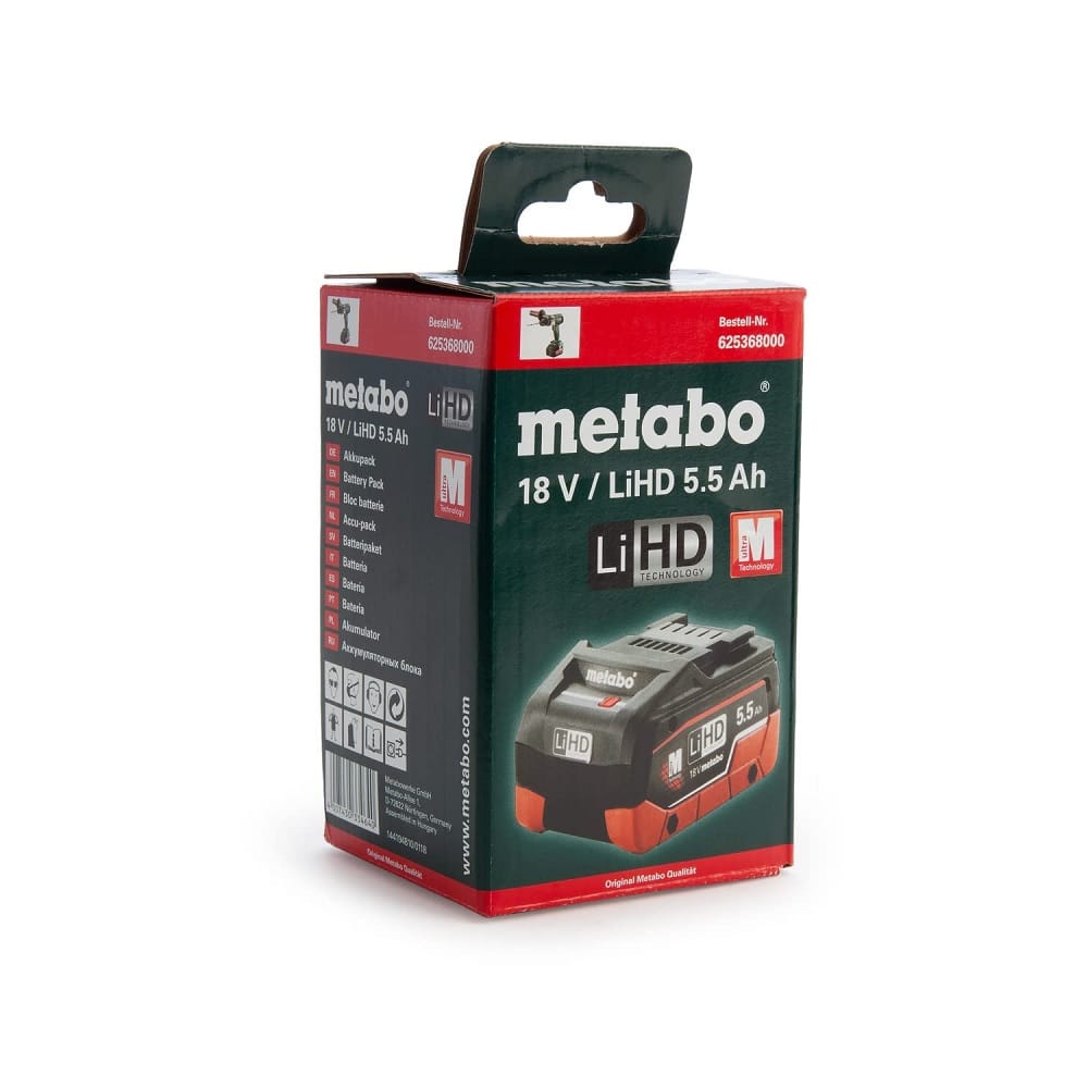 Akumulator LiHD 18V 5,5 Ah (625368000) Metabo — slika 4