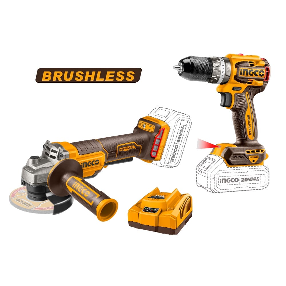 Akumulatorski set alata COSLI240202 20V 2×4.0Ah SUPER INGCO — slika 2