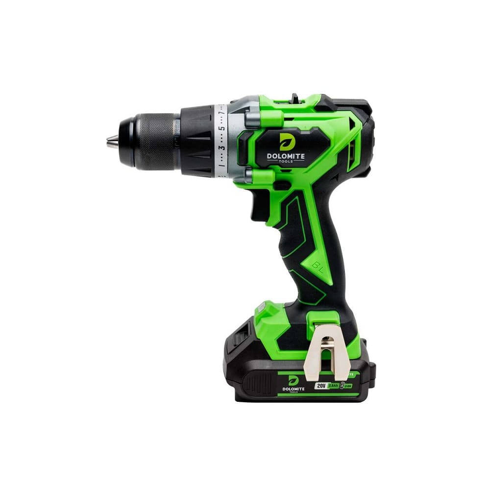 Akumulatorska bušilica 20V 80N.m. Brushless BC 1×2,0Ah (63854) Dolomite — slika 2