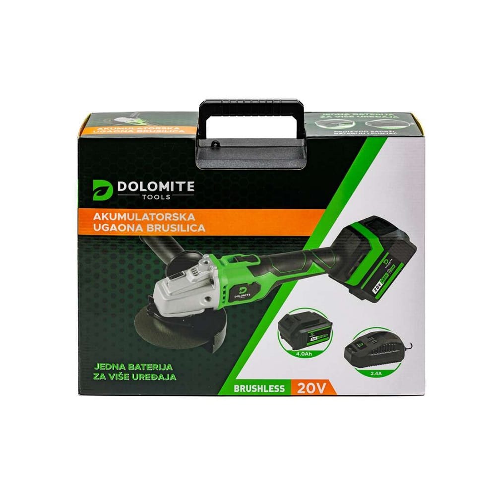 Akumulatorska ugaona brusilica 20V Brushless BC (64005) Dolomite — slika 4