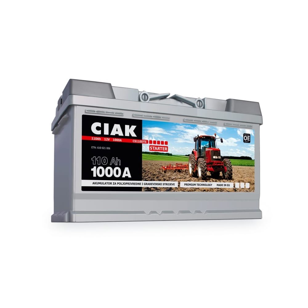 CIAK akumulator Heavy Duty 12V 110Ah Traktor profi D+ — slika 2