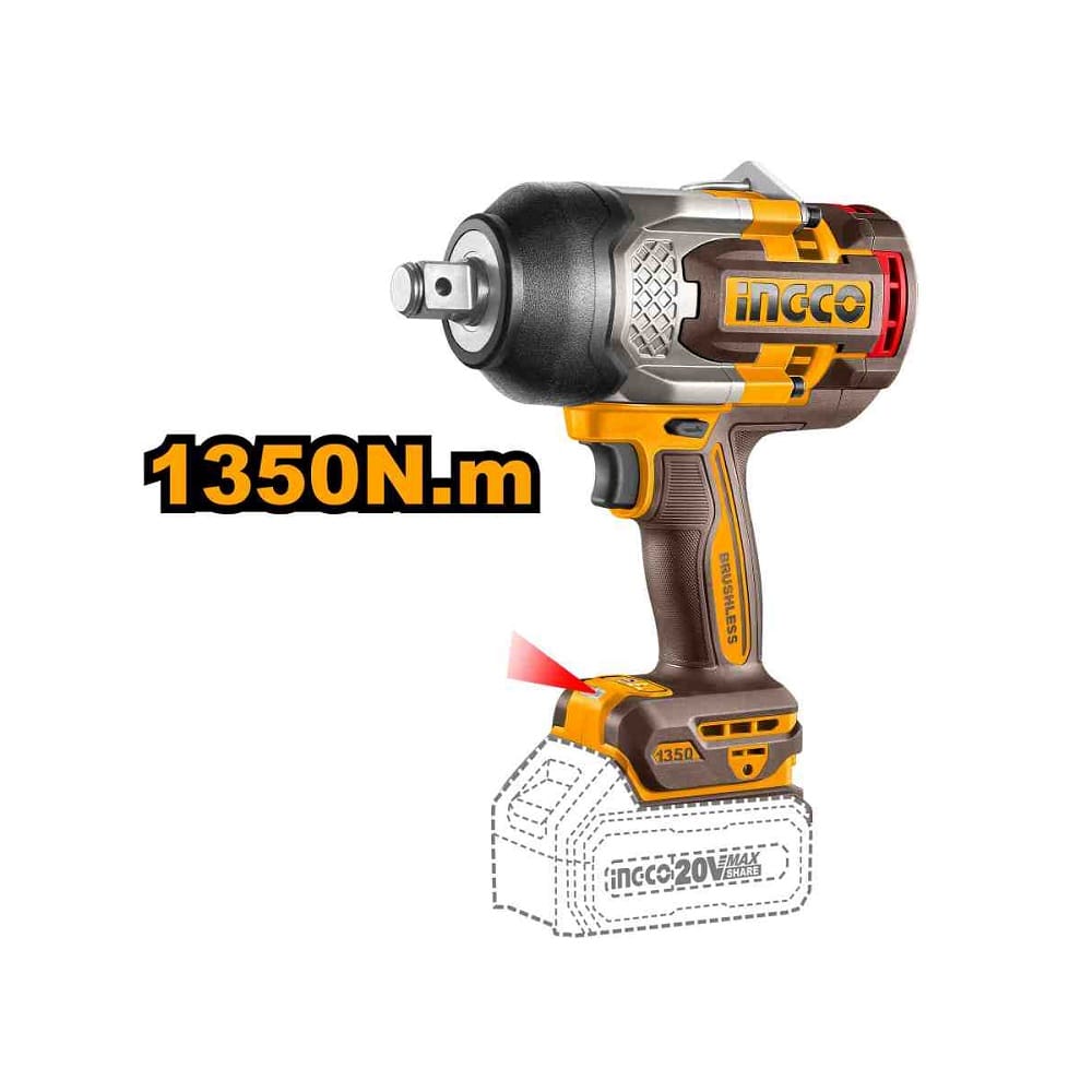 Akumulatorski udarni odvijač CIWLI201351 3/4″ 1350Nm Solo SUPER INGCO — slika 2