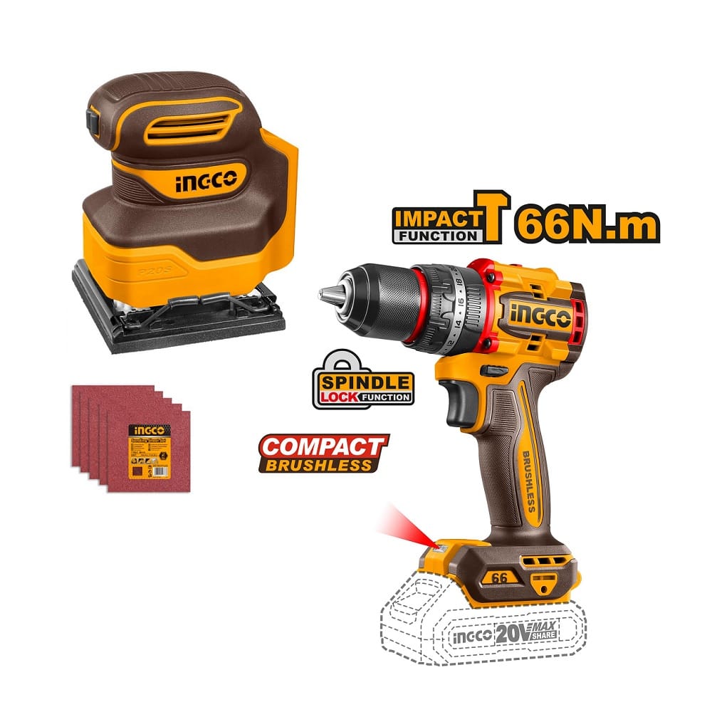 Akumulatorski set alata COSLI241193E 20V SUPER INGCO — slika 2