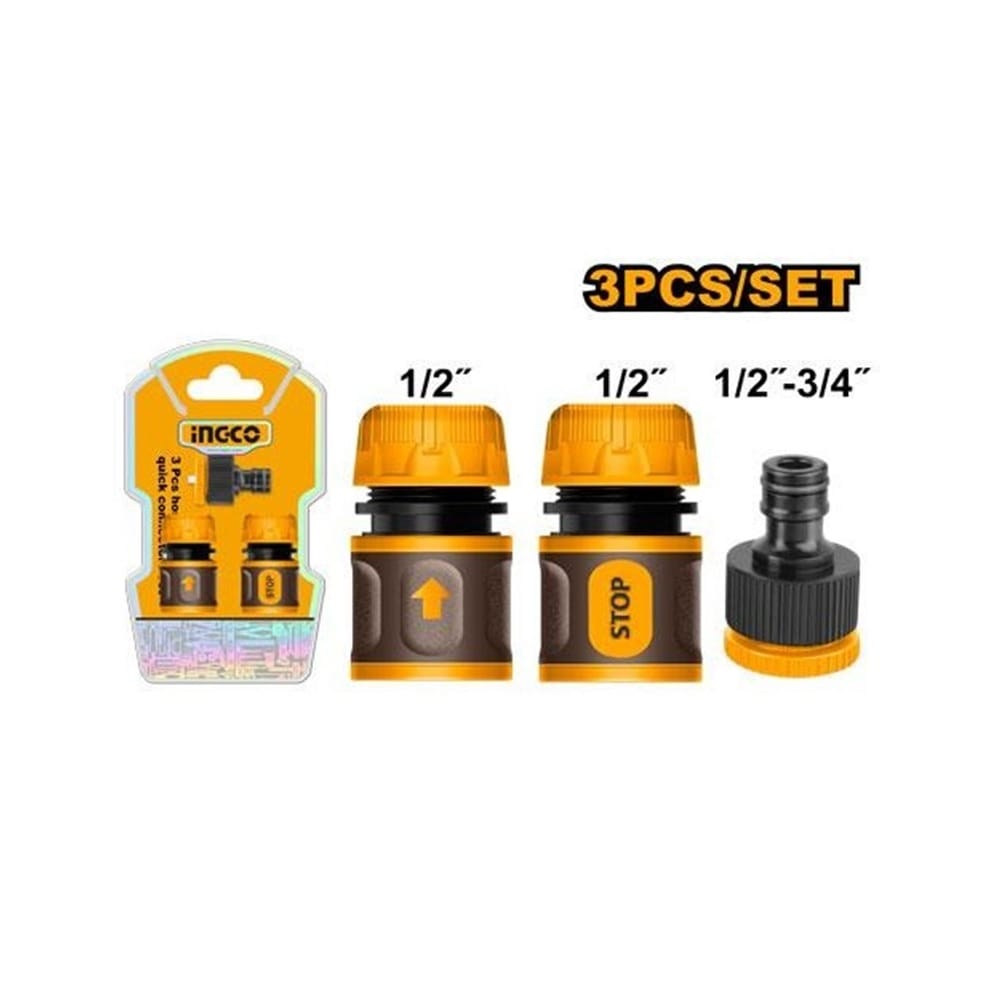 Set brzih priključaka za crevo od 3 kom. HHCS03122 INGCO