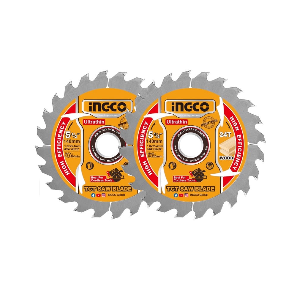Set lista testere za drvo TSB1403 140 mm 24T SUPER INGCO — slika 2