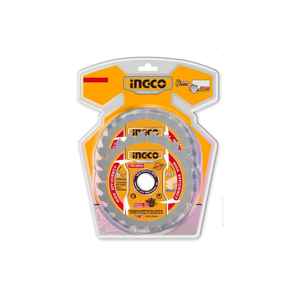 Set lista testere za drvo TSB1403 140 mm 24T SUPER INGCO — slika 3