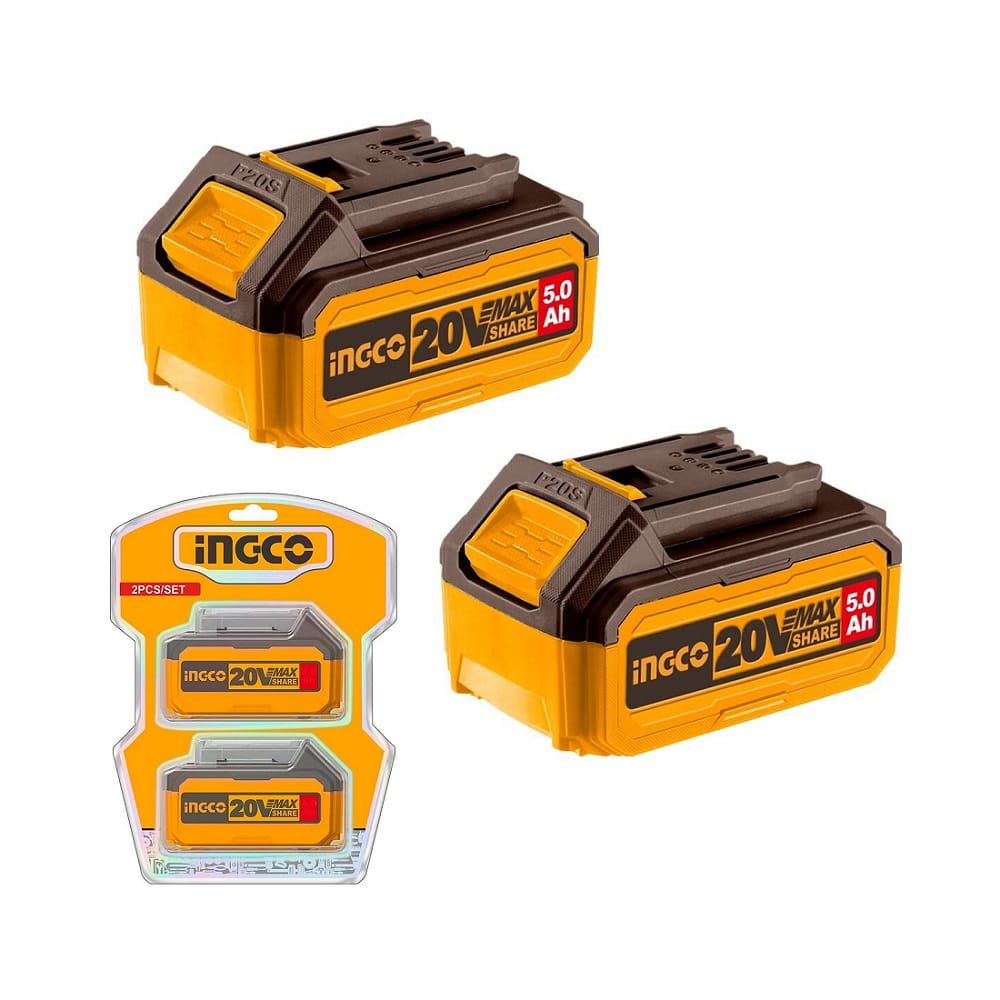 Set baterija 20V COSLI240464E 2×5,0Ah SUPER INGCO