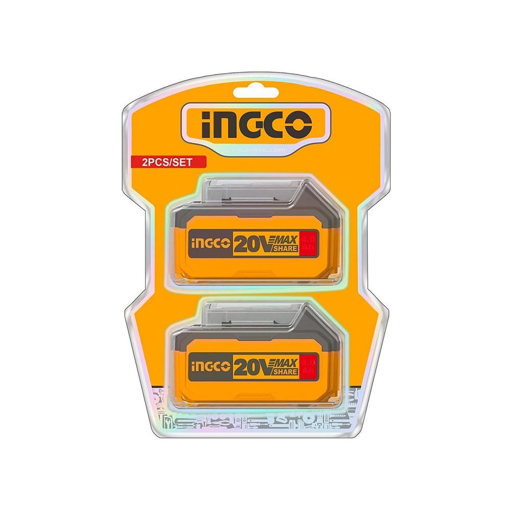Set baterija 20V COSLI240464E 2×5,0Ah SUPER INGCO — slika 3