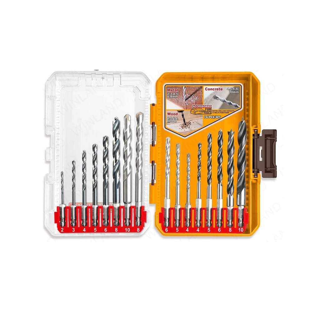 Set burgija u koferu AKDL11608 16/1 SUPER INGCO — slika 2