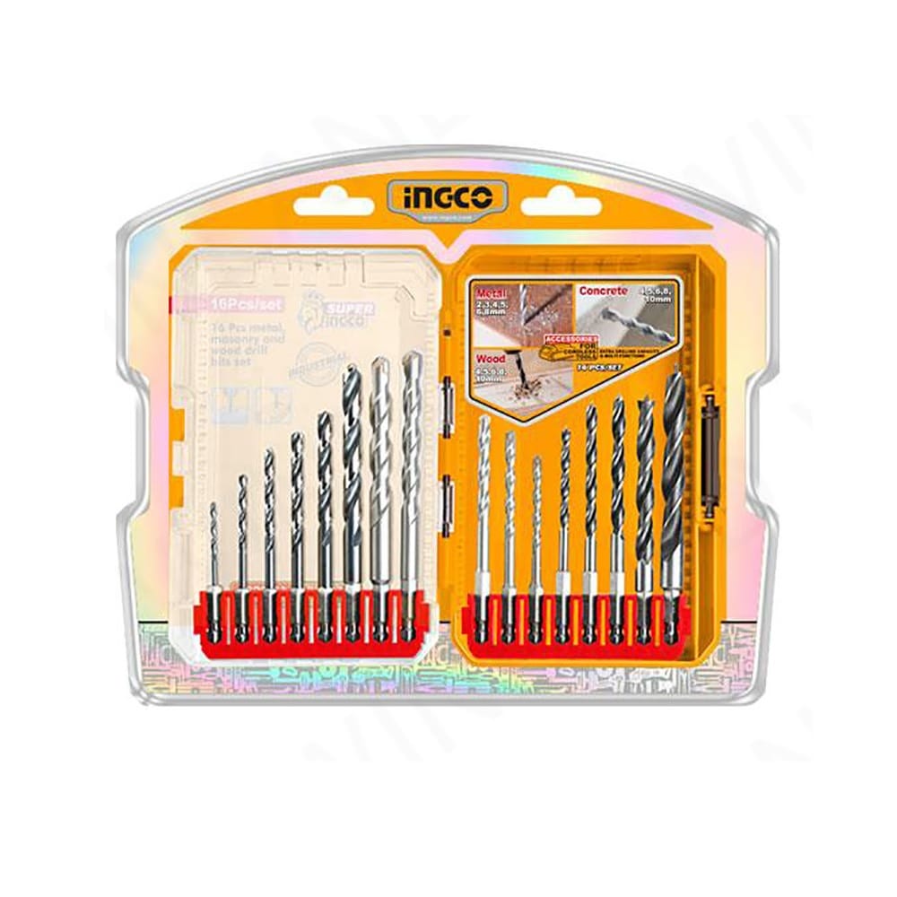 Set burgija u koferu AKDL11608 16/1 SUPER INGCO — slika 3