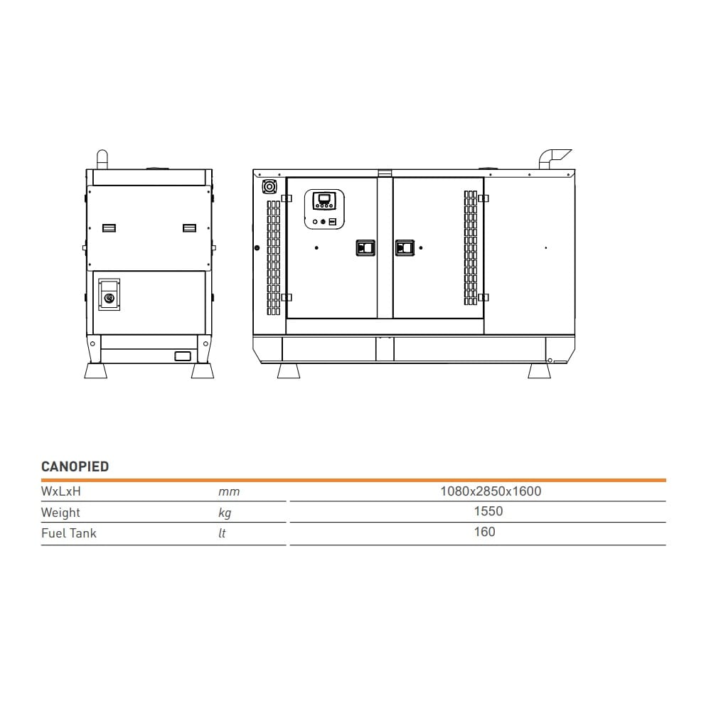 Dizel agregat (generator) WM-125 100kW WIRMAN — slika 3