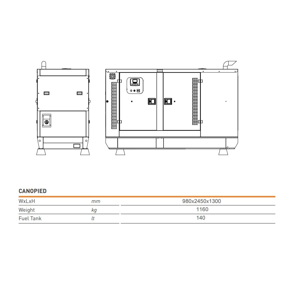 Dizel agregat (generator) WM-90 72kW WIRMAN — slika 3