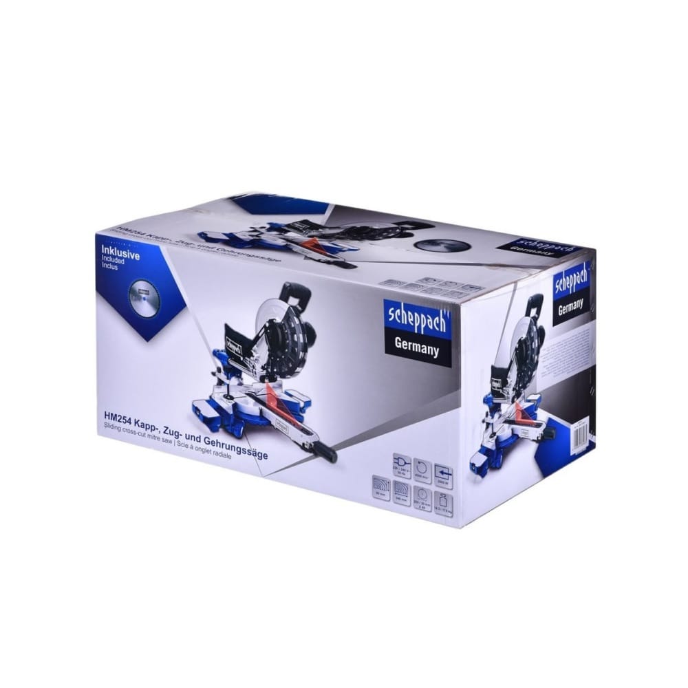 Električni potezni ger – testera HM254 254mm 2000W Scheppach — slika 4