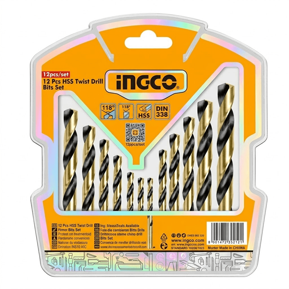 Set HSS burgija za metal 12/1 AKDB1125 SUPER INGCO — slika 2