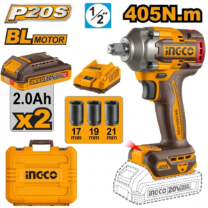 CIWLI2045E AKU UDARNI ODVIJAČ 1/2″ 405NM 2X2AH SUPER INGCO