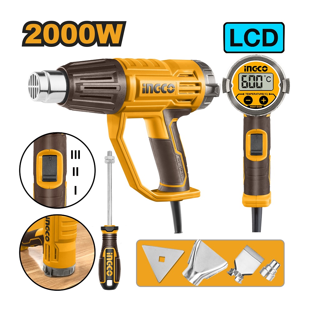 Električni fen za vreli vazduh HG200058 2000W SUPER INGCO